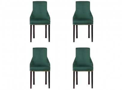 4x Design Upholstered Seat Chairs Chair Set Armchair Lounge Club Set